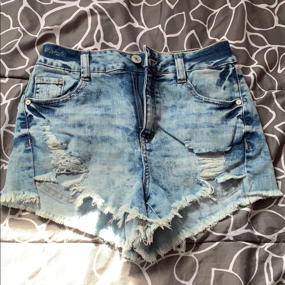 Hi wasted shorts